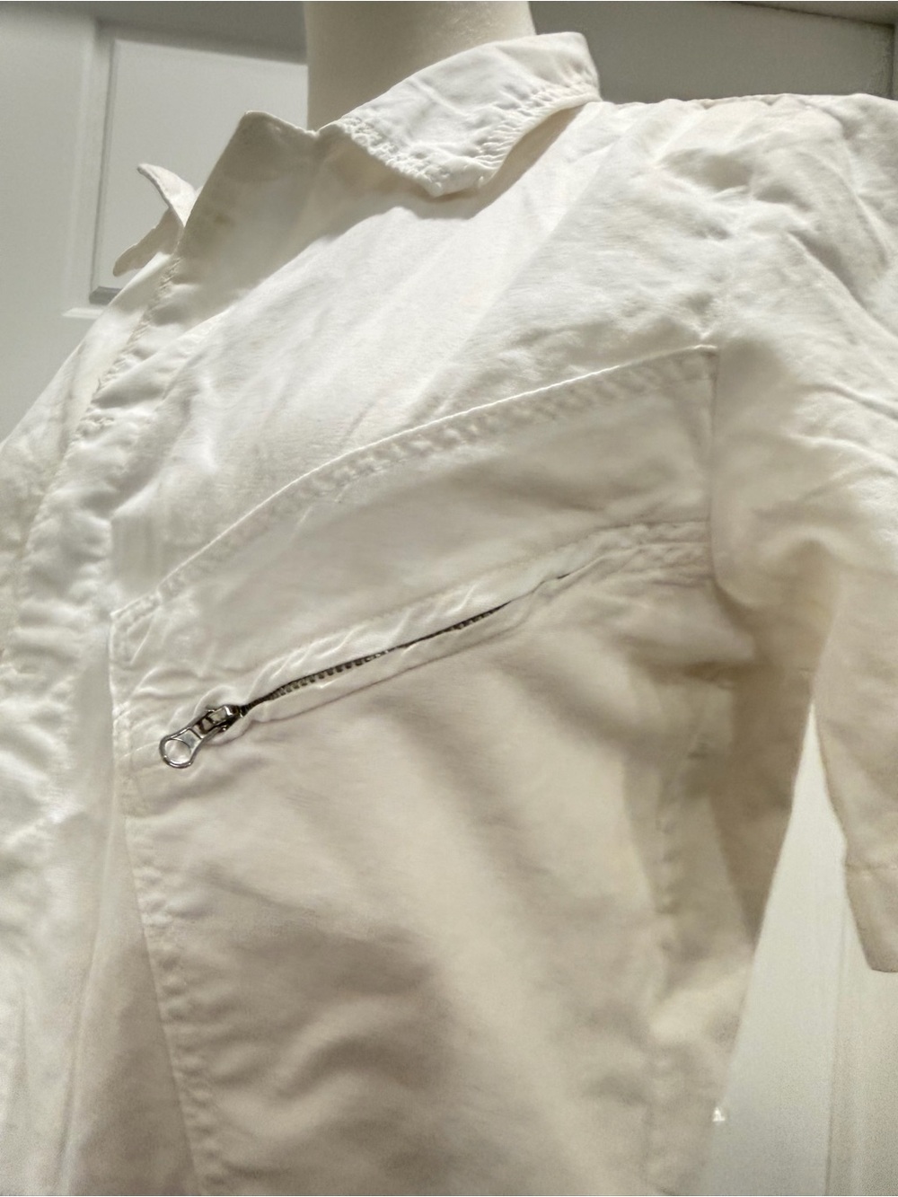 Zara White Short Sleeve Utility Romper NWT - Picture 5 of 8